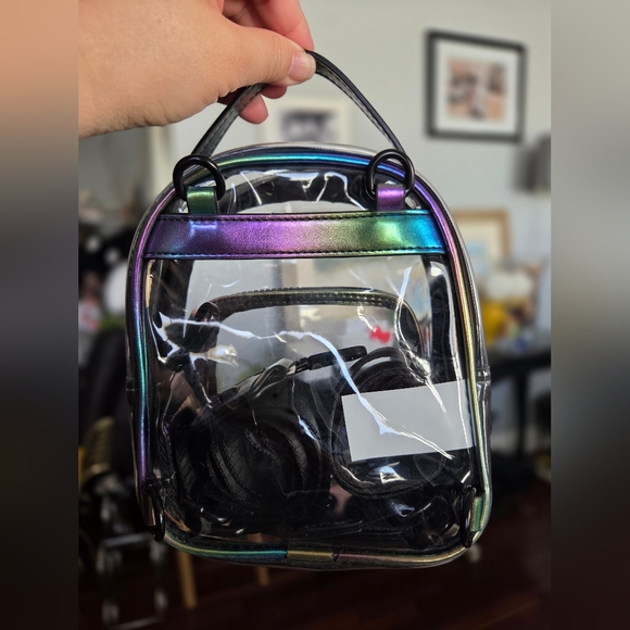 Holographic Black Women's Backpack - Picture 5 of 5